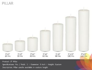 Pillar Candles 3 Inch