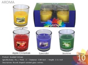 Scented Votive (B) Pack of 2 Candles