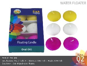 Water Floating Candle Oval (M)