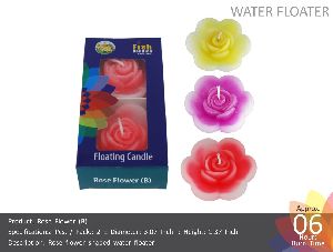 Water Floating Candle Rose Flower (B)