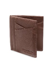 Tan brown textured two fold wallet