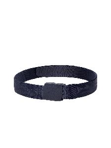 Unisex Navy Blue Woven Design Belt