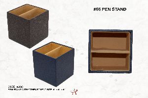 Faux Leather Pen Stand