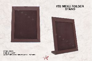 Leather Menu Stand