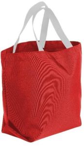 DYED COTTON TOTE BAG WITH DYED HANDLE