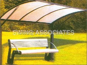 Garden Bench With Shelter