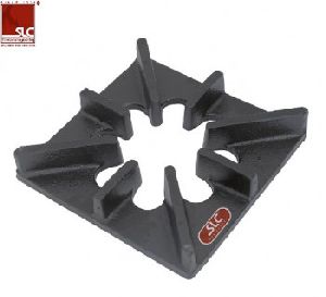 10 x 10 inch ( 255 x 255 mm ) Flower Cast Iron Black Pan Support