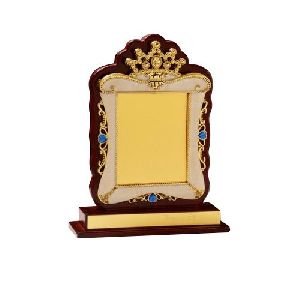 Wooden Gold Plated Shield