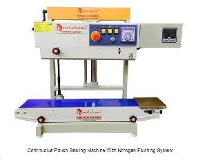 Continuous Pouch Sealing Machine With Nitrogen Flushing System (With Jack Stand)