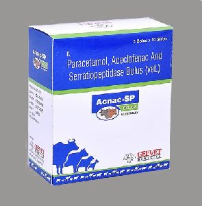 Paracetamol, Aceclofenac And Serratiopeptidase Bolus