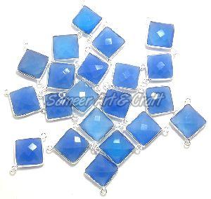 Blue Chalcedony Gemstone Connector