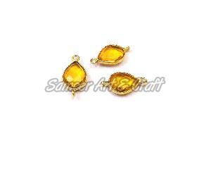 Citrine Quartz Gemstone Connector