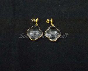 Crystal Quartz Gemstone Earring Set