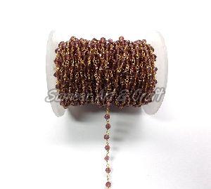 Garnet Quartz Rosary Chain