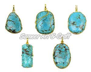 Natural Turquoise Gemstone Pendant