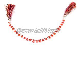 Orange Zircon Beads Strands