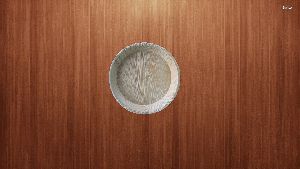 10 Inch Areca Leaf Round Plate With Rib