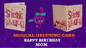 mummy birthday musical voice singing greeting card