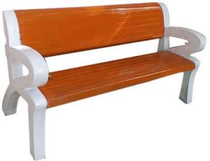 Garden Bench With Armrest