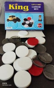 acrylic carrom coins