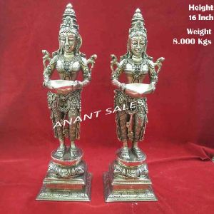 Brass Deep Laxmi Statue