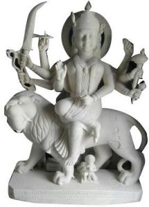 24 Inch Marble Durga Mata Statue