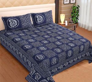 300TC Cotton Printed Bedsheet King Size with 2 Pillow Cover