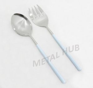 Luxury Aqua Blue Salad Server Set