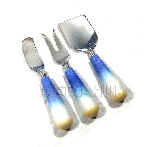 Marble Handle Cheese Knife Set