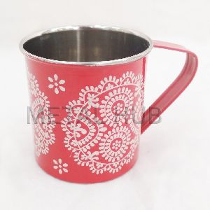 Red Enamel Mug