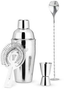 Stainless Steel Shiny Silver Barware Set