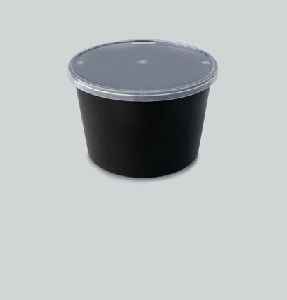 1200ml Black Plastic Container