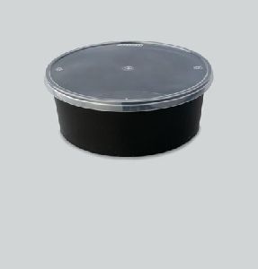 750ml Black Plastic Container