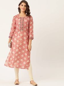 Mirror Work Rayon Kurta