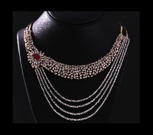 Party Wear Diamond Necklace