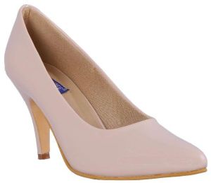 Cream Color Round Toe Heels