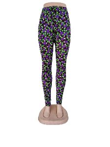 Printed polycotton Leggings