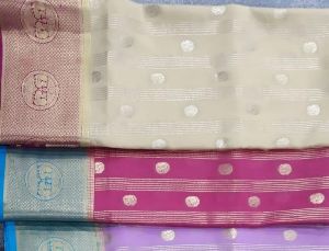 Pure mulberry silk Crepe sarees & plain fabric.