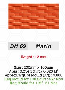 Wall Tile Mould DM 69 Mario
