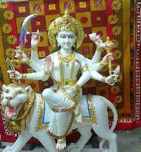 Marble Durga Maa Statue