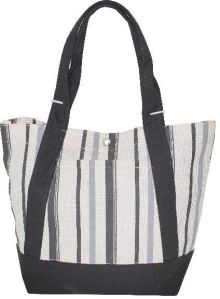 black dyed canvas handle pp laminated jute tote bag