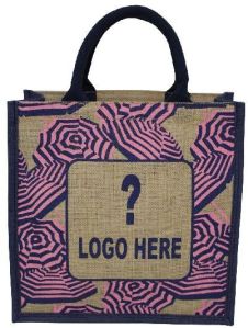 Laminated Jute Shopping Bag With Handle