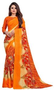 Flareon Georgette Printed Saree