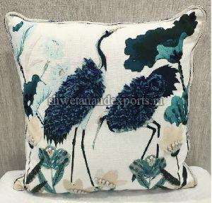 Cotton Slub (M) Blue Cushion Cover