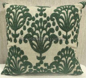 Linen Green Cushion Cover
