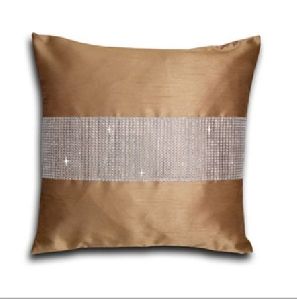 Light Brown Silk Cushion Covers