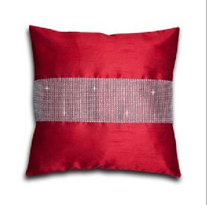 Maroon Silk Cushion Covers