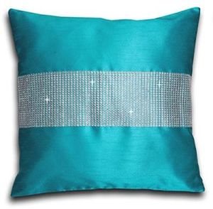 Sky Blue Silk Cushion Covers