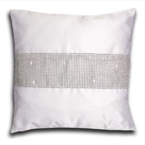 White Silk Cushion Covers