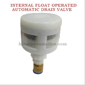 Internal float operated automatic drain valve